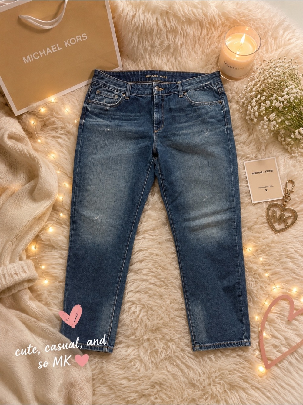 Michael Kors Woman’s Boyfriend Denim Jeans size 12